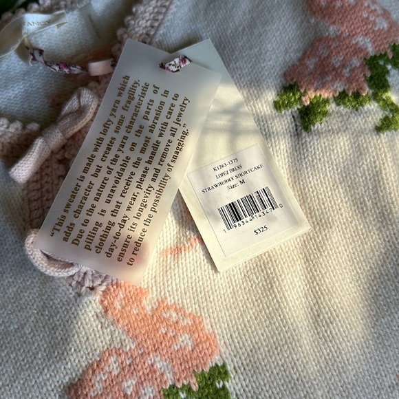 LoveShackFancy Strawberry Shortcake Lopez Dress Size:M - Picture 6 of 6